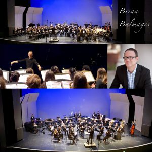 Composer Brian Balmages clinics students at San Diego Winds Festival