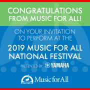 In March (2019), the San Marcos High School Wind Symphony will be performing at the Music For All National Festival in Indianapolis, Indiana. The Wind Symphony is one of only 12 chosen from across the nation this year to perform as a premier ensemble at the festival, moving our concert program onto the national stage for the first time. Our Percussion Ensemble will also be performing at the Music for All National Percussion Festival, making their sixth appearance.