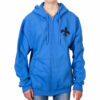 Blue/Black Zipped Hoodie